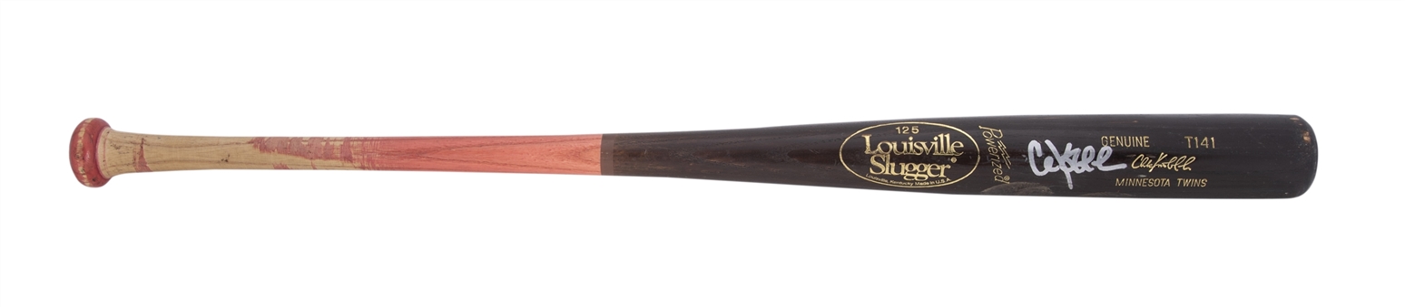 1991-1996 Chuck Knoblauch Game Used & Signed Louisville Slugger T141 Model Bat (PSA/DNA GU 8, Randolph LOA & JSA)
